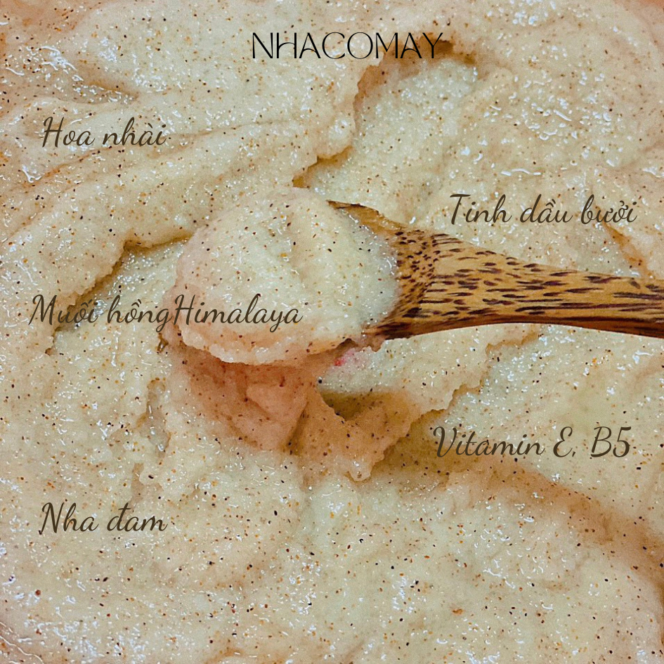 Tẩy tế bào chết da đầu Hoa nhài Nhà cô Mây - Detox da đầu, kiềm dầu, giảm gàu, tơi phồng tóc