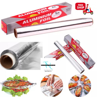Cuộn giấy bạc bọc thực phẩm nướng thức ăn, nướng thịt, bảo quản thực phẩm chuyên dụng, giữ nhiệt đồ nướng