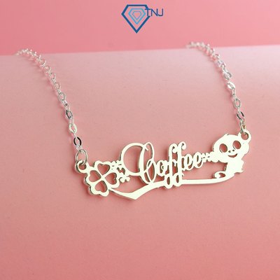 Dây chuyền nữ bạc khắc tên theo yêu cầu hình Monkey dễ thương DCC0027 - Trang Sức TNJ