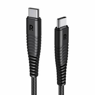 Dây cáp sạc nhanh type c to type c 60w, truyền tải dữ liệu 480mbps, dài 1 mét ravpower rp-cb047 - hàng chính hãng