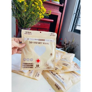 Khẩu Trang 5D SMART MASK DUY NGỌC TÚI ZIP SIÊU DÀY 4 LỚP