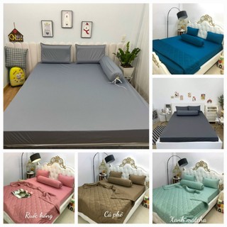 Drap Ga giường drap giường thun lạnh trơn 1 màu Hàn Quốc đủ size-Nhận may hàng đặt theo yêu cầu