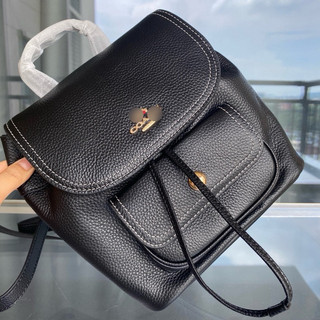 (MS860X) Balo pennie đen trơn da mềm