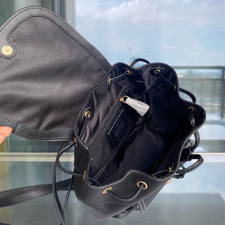 (MS860X) Balo pennie đen trơn da mềm