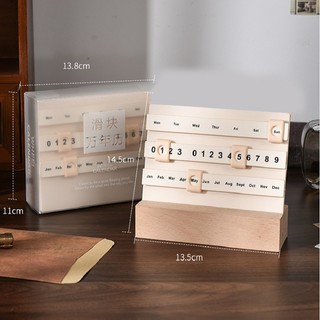 Lịch Để Bàn Decor  Điều Chỉnh Ngày Tháng,Bằng Acrylic Chất Lượng Cao Trang Trí Nhà Cửa, Bàn Làm Việc, Bàn Học Tập