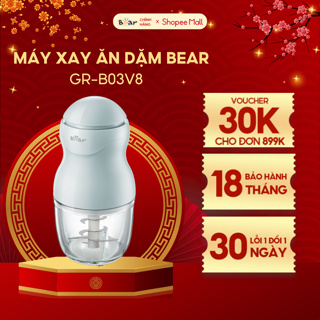 Máy Xay Ăn Dặm Mini Cầm Tay Bear 8 Lưỡi Xay 0