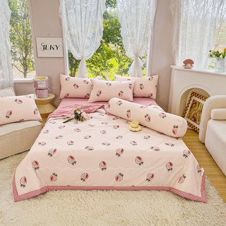 Chăn ga đũi cotton ( 1 ga, 1 chăn hè trần bông, 2 vỏ gối nằm)