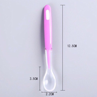Thìa ăn dặm cán dài silicon cho bé
