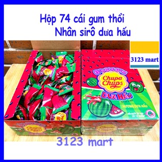 (hsd 05/2026) (Hộp 74 cái) Kẹo Sing Gum có nhân siro dưa hấu Big Babol Bubble Gum / Shapeez.