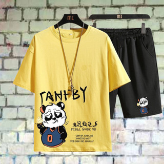 Đồ bộ nam nữ GẤU TANBY chất thun lưới mè co giãn form từ 40-68kg ( Có video quay cận vải)
