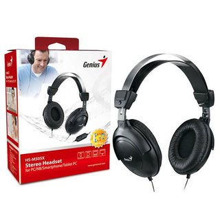 Tai nghe headphone jack 3.5mm có mic Genius HS-M505X - Tai nghe chụp tai Hàng chính hãng