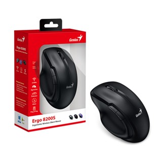 Chuột không dây chống ồn công thái học Genius Ergo 8200S - Hàng chính hãng