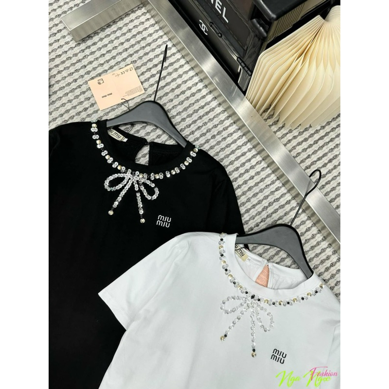 áo thêu miumiu cổ đá