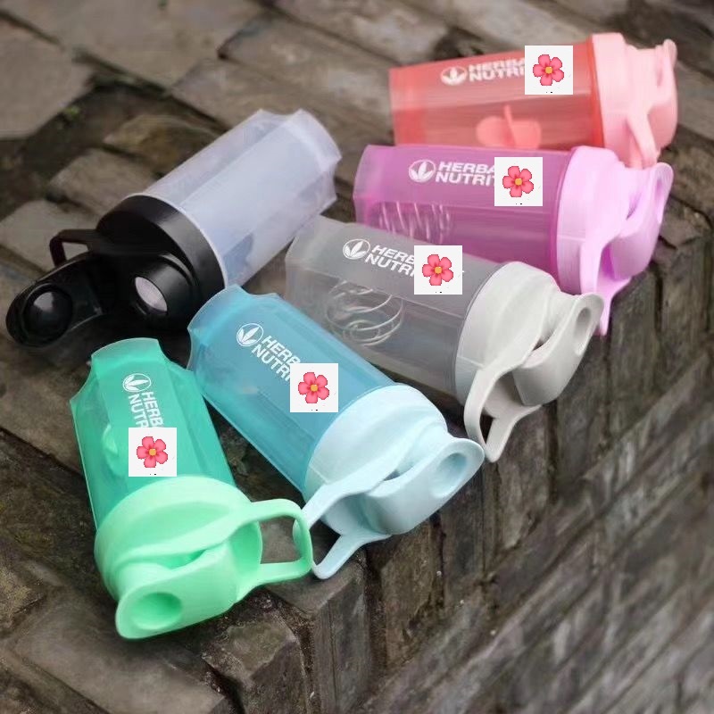 Bình lắc 500ml có logo H.B.L (đủ màu, có quai cầm, chịu nhiệt)