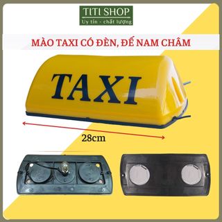 Mào taxi có đèn, đế nam châm, dài 28cm