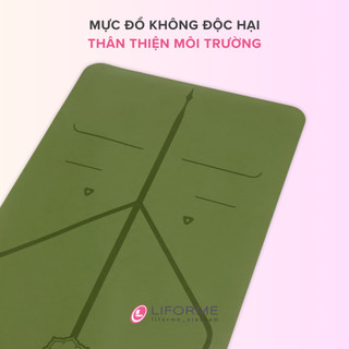 Thảm tập yoga du lịch Liforme Classic 2mm - Olive