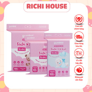 Khăn Vải Khô Đa Năng Gumi 300gr 600gr 900gr - An Toàn Cho Bé - Tiết Kiệm Cho Mẹ - Tiện Lợi Cho Trẻ Sơ Sinh