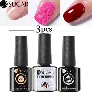 UR SUGAR Phá Gel Nước Phá Gel Móng Gel Phá Sơn Gel Nước Phá Gel Sơn Base Top 3pcs