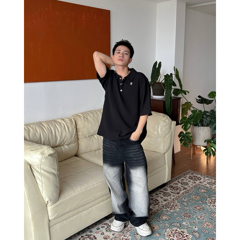 CHUBBIE - "C" WAFFLE Polo - Áo Polo chất liệu Waffle, thêu chữ "C"