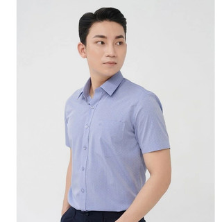 Áo sơ mi nam ngắn tayMerriman mã THMOS430 vải bamboo