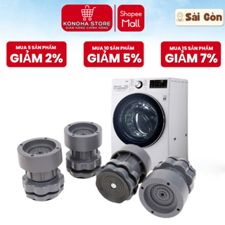 Set 4 Chân Chống Rung Máy Giặt KONOHA Tăng Giảm Chiều Cao