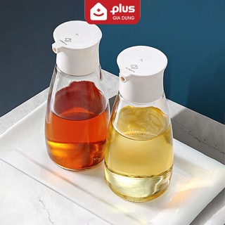 Lọ đựng dầu ăn, nước mắm mini 220ml cầm tay bằng thuỷ tinh borosilicate cao cấp - chính hãng Jianxia