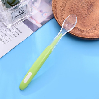 Thìa ăn dặm cán dài silicon cho bé