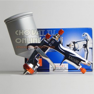 Súng phun sơn W101 Kagami 132G chuyên phun màu sơn xe máy, ôtô béc phun 1.3mm phun mịn, chất lượng - Chợ Vật Tư Online
