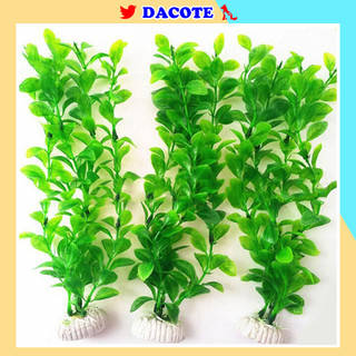 Cây nhựa trang trí bể cá cảnh thủy sinh khóm cao 25cm CN02