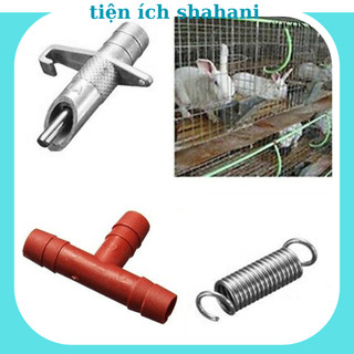 Núm uống nước , van uông nước tự động cho thỏ chó mèo chông hương tặng kèm T nối