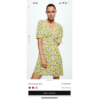 Đầm hoa Mango Auth giá sale