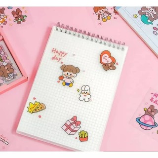 Stickers Waterproof Sticker Gift Box Stationery Sticker Comel