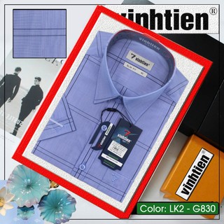 Áo Sơ Ngắn Tay Bamboo Dáng SlimFit Vĩnh Tiến G830