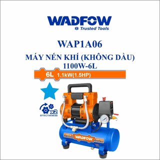 WADFOW Máy nén khí (không dầu) 6Lít 1.5HP WAP1A06