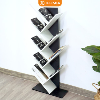 Kệ sách gỗ đề sàn hình cây thương hiệu ilumia - gp03