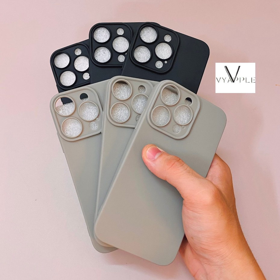 ỐP LƯNG CHO VỎ XR ĐỘ 15PRO 14PRO 13PRO MÀU ĐEN VÀ XÁM TITAN