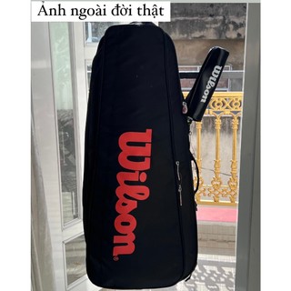 Túi tennis đựng vợt tennis thể thao chịu lực WILSON W705 cao cấp chống thấm nước, có khóa kéo chắc chắn bảo hành 3 tháng