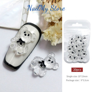 Charm nail, charm gấu , charm con vật, gấu thạch 3D