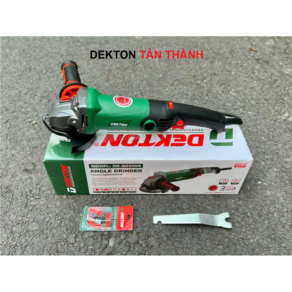 Máy Cắt điện Dekton DK-AG950S / 950W / Công tắc Bóp đuôi chuột / Vòng bi NSK / Chỉnh tốc