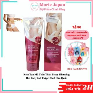 Kem tan mỡ toàn thân ecosy slimming hot body gel tuýp 150ml hàn quốc
