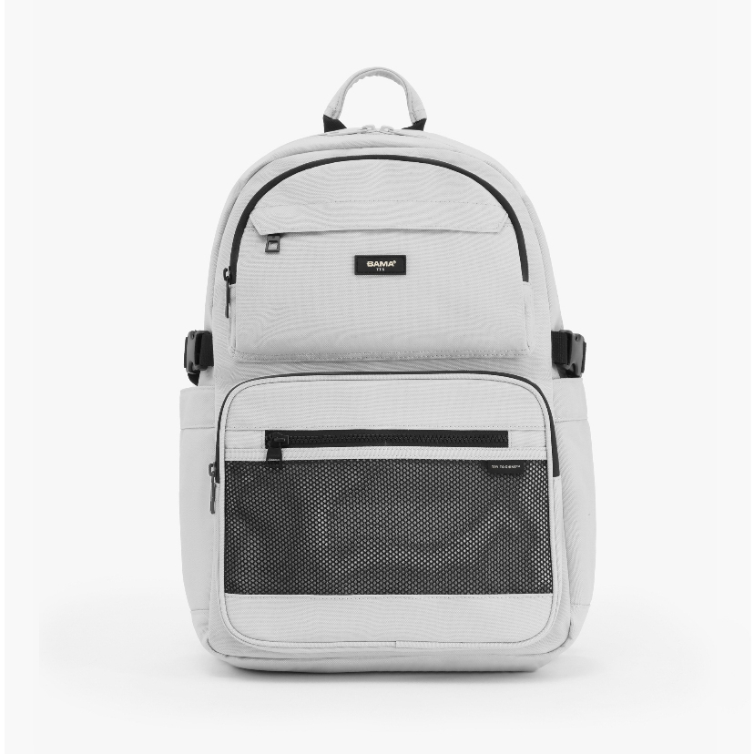 Balo nam nữ đi học đi làm BAMA Mesh Fabric Backpack MF105 chống nước nhiều ngăn, cặp sách đi học đựng laptop 15 6 inch