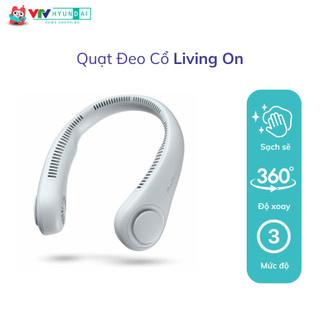Quạt đeo cổ living on thiết kế tiện dụng làm mát nhanh chóng