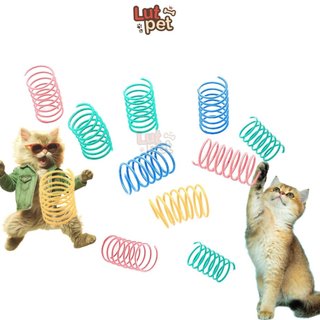 Lò xo sắc màu, đồ chơi cho mèo, đồ chơi cho thú cưng - lutpet