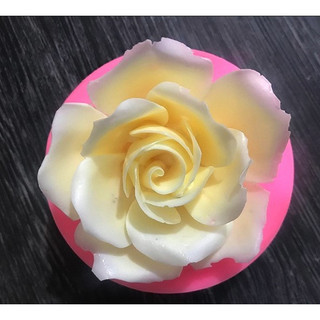 Khuôn silicon 3d hoa hồng cánh mỏng khuôn 9 cm