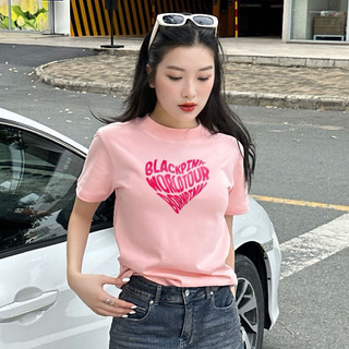 ÁO THUN BABY TEE IN HÌNH TRÁI TIM BLACKPIK IDO THẾ HỆ BOONG STORE  BBTLP9