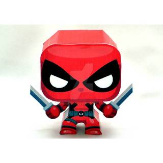Mô hình giấy 3d nhân vật - mini deadpool - marvel