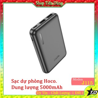 Sạc dự phòng hoco j115 dung lượng 5000mah nhỏ gọn