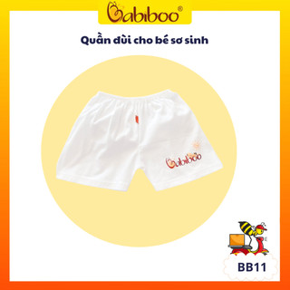 Quần đùi cho bé gái, bé trai BABIBOO, quần cotton co dãn, thấm hút mồ hôi BB11