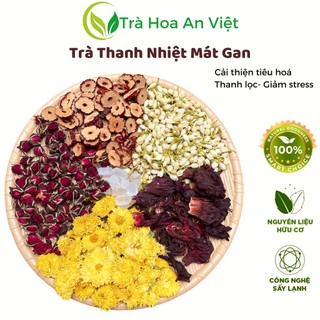 Trà thảo mộc thanh nhiệt mát gan an việt, thanh nhiệt, giải độc, mát gan, giúp sáng da