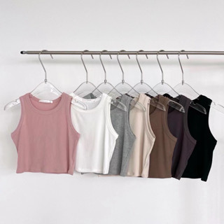 Áo balo nữ chất tăm hãng June bảng màu pastel dáng croptop style hàn quốc hàng quảng châu loại 1 (Ảnh thật)